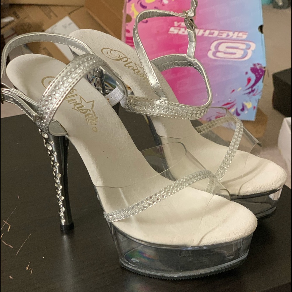New Clear strap with ankle strap sandal